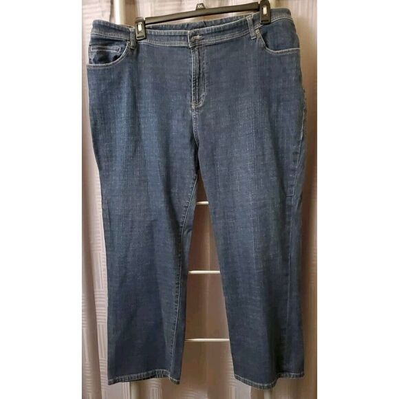 Laura Ashley Women's Denim Blue Jeans Women's Size 24W‎ - Picture 1 of 9